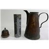 Image 2 : Early Primitive Brass Chocolate or Coffee Pot