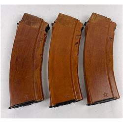 3 Russian Bakelite AK47 Magazines