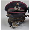 Image 2 : Lot of 4 German and Russian Military Caps