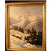 Image 1 : OIL ON BOARD OF SNOW LANDSCAPE BY WHITNEY #1504397