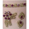 Image 1 : CORO RED&PURPLE RHINESTONE 4 PC. SET #1504411