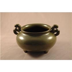 Chinese  teadust  porcelain  censer  with  mark#1504482