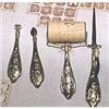 Image 1 : Silverplated desk set (4 Pieces) complete #1504486