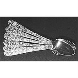 six sterling silver spoons by Kirk #1504491