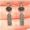 STERLING SILVER 22K GOLD  Estate RARE EARRINGS #1504572