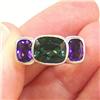 STERLING SILVER Estate RARE AMETHYST Ring Sz 9 #1504573