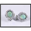 Image 1 : Stylish 18K White Gold Opal and Diamond #1504656