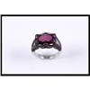 Image 1 : Pink Tourmaline and Sapphire 14K White Gold #1504737