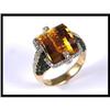 Image 1 : 18K Yellow Gold Citrine, Tsavorite, and Diamond#1504754
