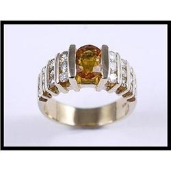 14K Yellow Gold Yellow Sapphire and Diamond #1504794
