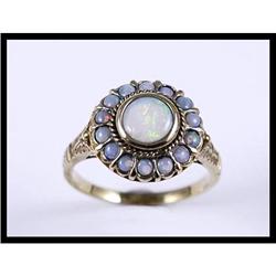 Unique 14K Yellow Gold Opal Ring #1504805