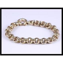 14K Yellow Gold Fancy Link Bracelet #1504833