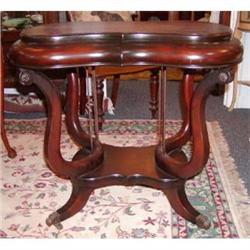 Flame Mahogany Empire Center Table  #1504903