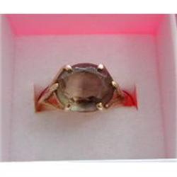 Vintage 14kt Gold and Smokey Topaz Ring #1504938