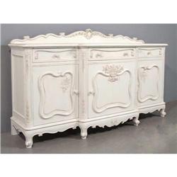 French Sideboard Shabby Chic hand painted solid#1504943