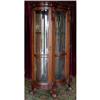Image 1 : ANTQUE BOW FRONT VICTORIAN DINING CHINA CABINET#1505372