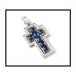 Sapphire Diamond Cross(price was $675) #1517037