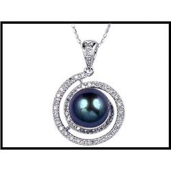 BLACK PEARL DIAMOND PENDANT WAS $500.00 #1517049