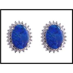 FINE COLOR OPAL DAIMOND EARRINGS WERE $800. #1517050