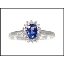 BRILLIANT SAPPHIRE 18K WHITE GOLD DIAMOND #1517052