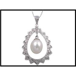 LARGE VINTAGE PENDANT WITH PEARL - DIAMONDS(Was#1517054