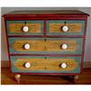 Image 1 : STENCILED AND PAINTED ANTIQUE 3 DRAWER CHEST #1517145