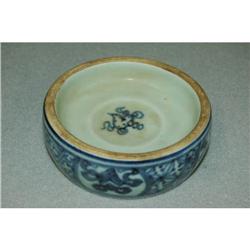 Chinese Blue and White Porcelain Ink Case #1517148