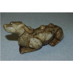 Antique Carved Hardstone Dog #1517164