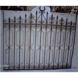 Nice Antique Wrought Iron Fence, No welds #1517370