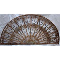 140 years Old Wrought Iron, Brass Transom  #1517372