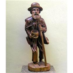 ORIG WOOD SCULPTURE CHARACTER STUDY #1517385