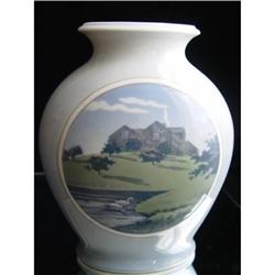 Stunning Royal Copenhagen Scenic Vase Signed 9 #1517407