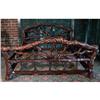 Image 1 : ANTIQUE RUSTIC RENAISSANCE ROOT ART KING BED #1517829