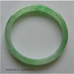 Chinese White & Green Jadeite Bracelet #1517878