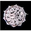 Image 1 : Antique Victorian Round Pin #1517905