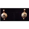 Image 1 : Pair of Victorian 14K Gold & Onyx Earrings #1517967