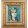 Image 1 : Rukavina-ORIGINAL Aqua Portrait Framed #1528288