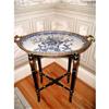Image 1 : English Tray Table Bronze Transferware 19th C #1528340
