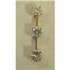 Image 1 : 14K Diamond 3 Stone Pendant 1.09  Ct Appraisal #1528343