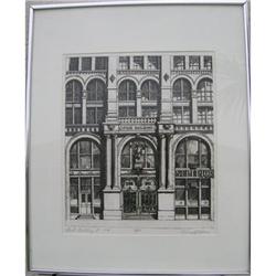 Richard Haas, Puck Building, Etching 1974 #1528607