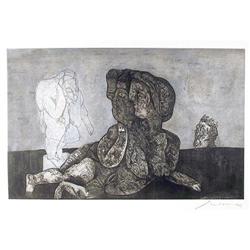 Jose Luis Cuevas Signed Etching, La Jarro #1528618