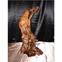 Chinese Bamboo Root Carving of  Immortal Figure#1528626