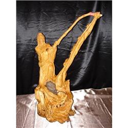 Chinese Bamboo Root of Standing Fisherman  #1528627