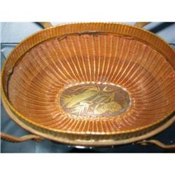 Japanese metal woven basket #1528633