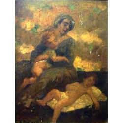 Magnificent Marco Betinelli Oil Painting,Mother#1528645