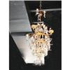 Image 1 : Tole and Crystal Chandelier #1528677