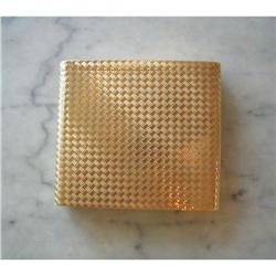 PRINCE of WALES 14K Woven Gold CIGARETTE CASE/#1528758