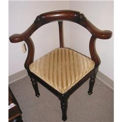 Mahogany Corner Chair #1528766