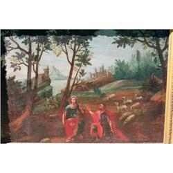 17TH. C. Landscape with Figures!! #1528768