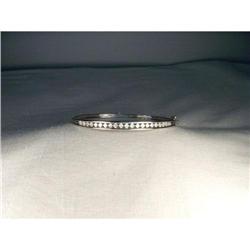 Estate 14K WG Gold 1 CT Diamond Bangle Bracelet#1528865